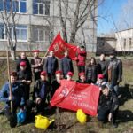 Юнармейцы 6б класса ГБОУ лицей г.Сызрани приняли участие в акции «Сад памяти»!
