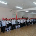 В начальной школе был проведён торжественный сбор детского объединения юнармии, посвященный Дню Победы